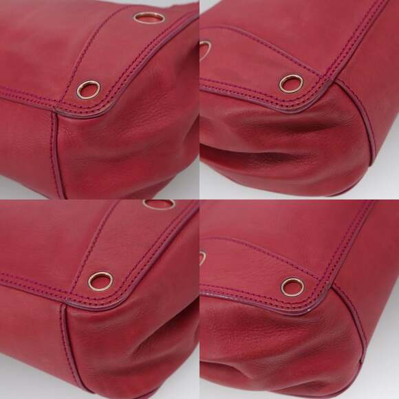 CELINE Shoulder Bag Leather Pink Gold - Picture 10 of 12